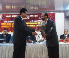 Being felicitated by Trans Asian Chamber of Commerce International Award for work in field of Psychology Being felicitated by Trans Asian Chamber of Commerce International Award for work in field of Psychology